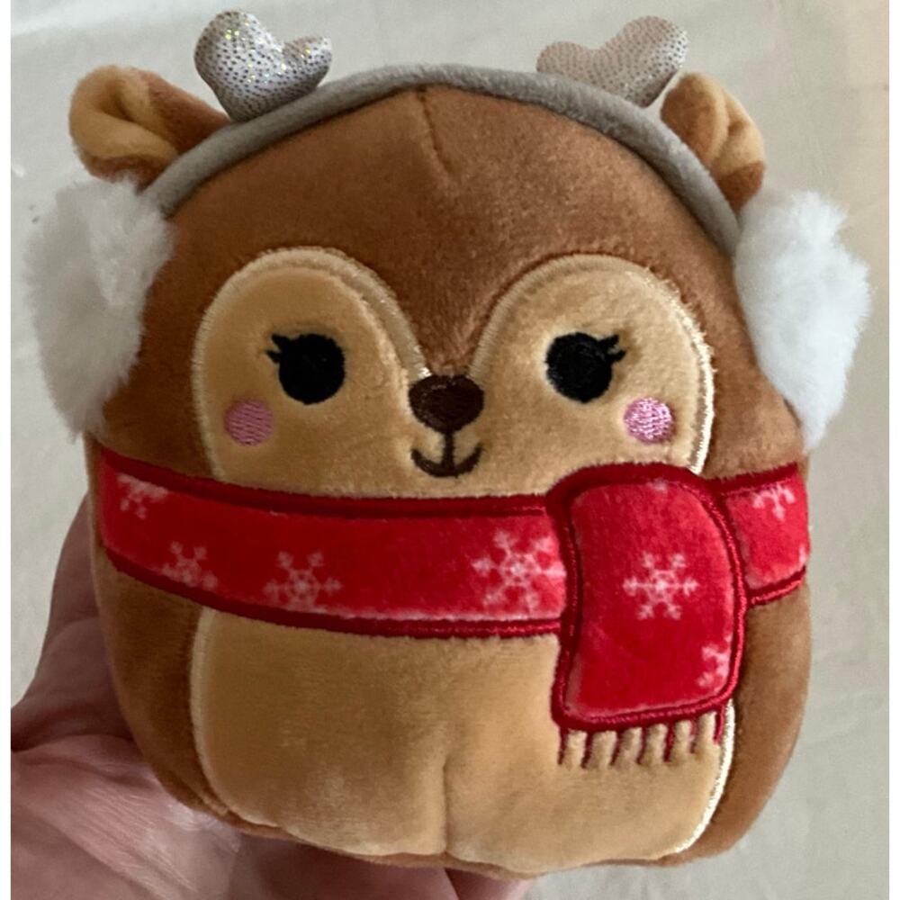 Squishmallow 2022 Darla the Reindeer Adorable 5" Plush Holiday Winter Christmas